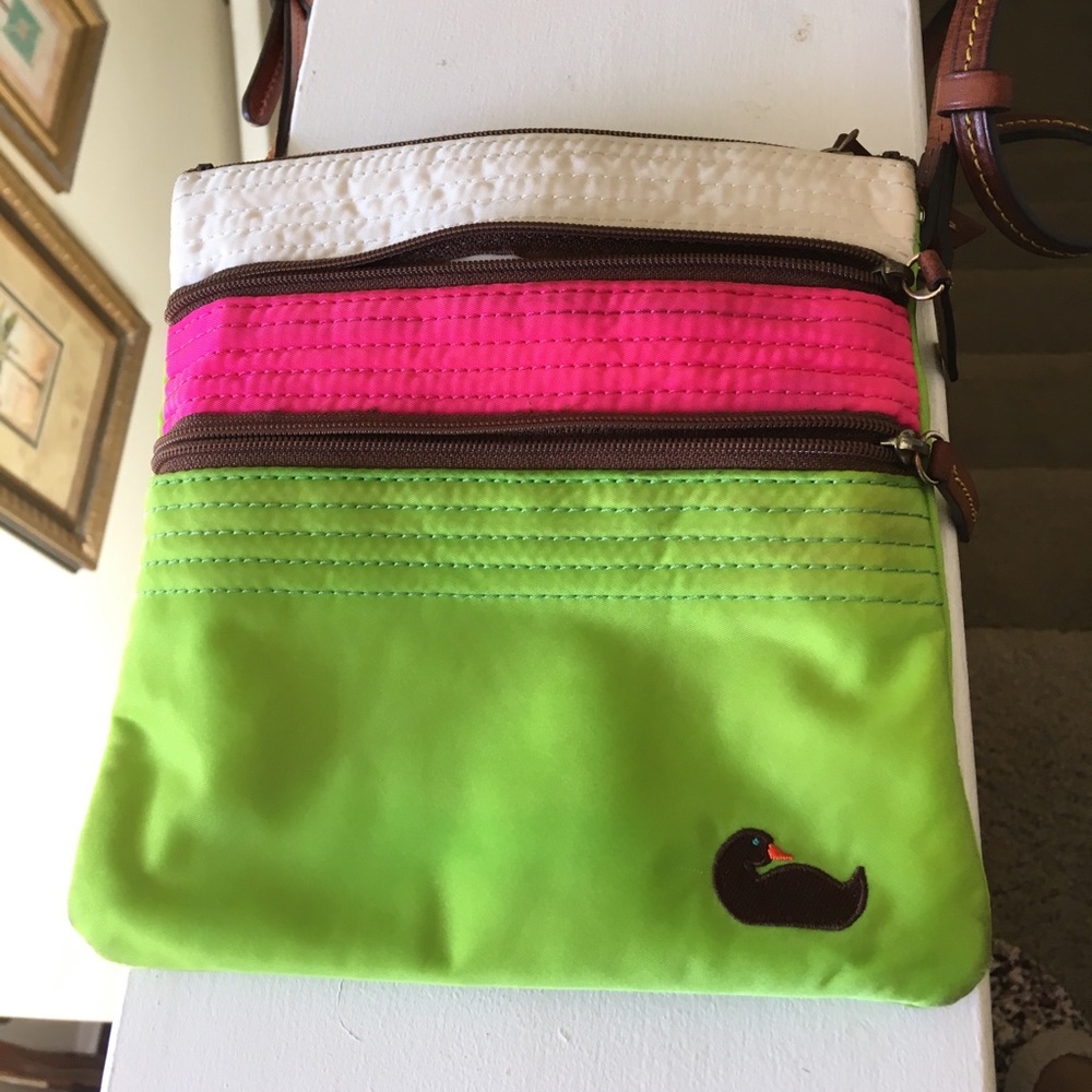 Dooney & Bourke triple zip crossbody purse